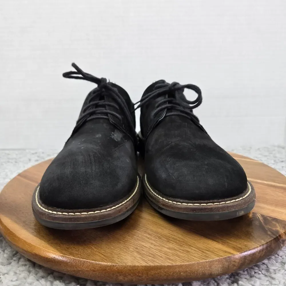 Naot Mens 41 Chief Black Velvet Nubuck Casual Comfort Daily Walking Oxford Shoe